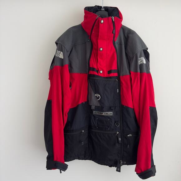 Vintage North Face Steep Tech Parka Mens 3XL Red Black Ski Jacket Schmidt - Picture 1 of 16